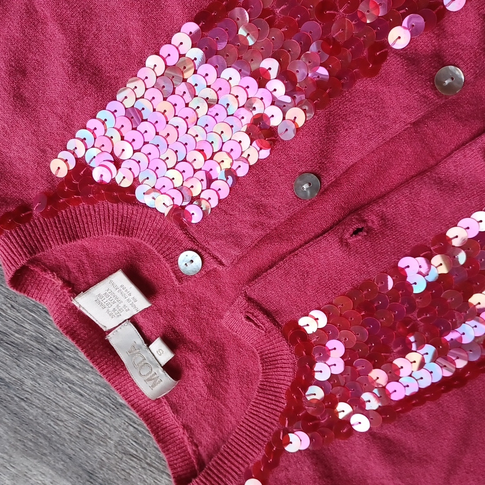 Sequined Vintage Cardigan - Picture 3 of 5